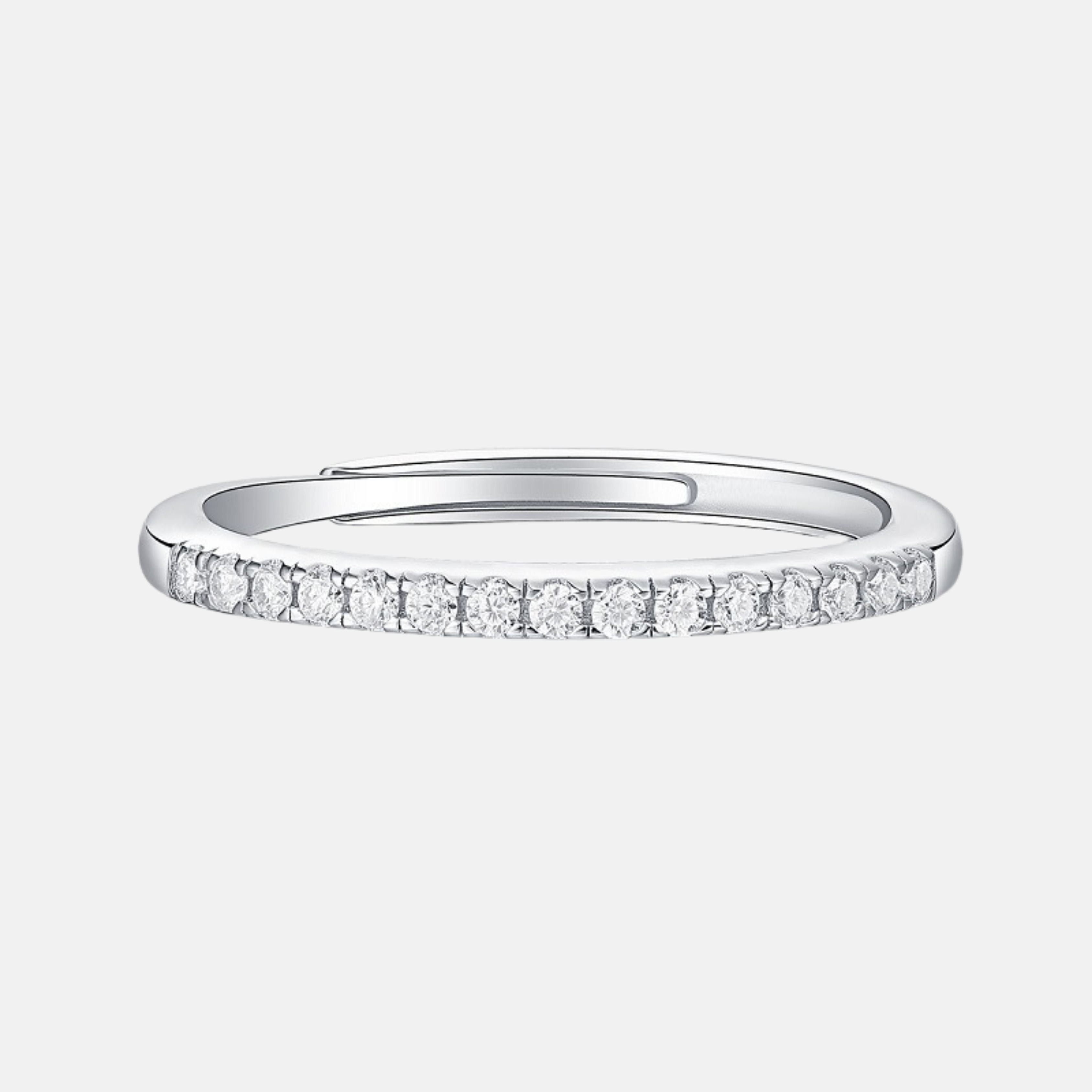 Moissanite Studded Wedding Ring