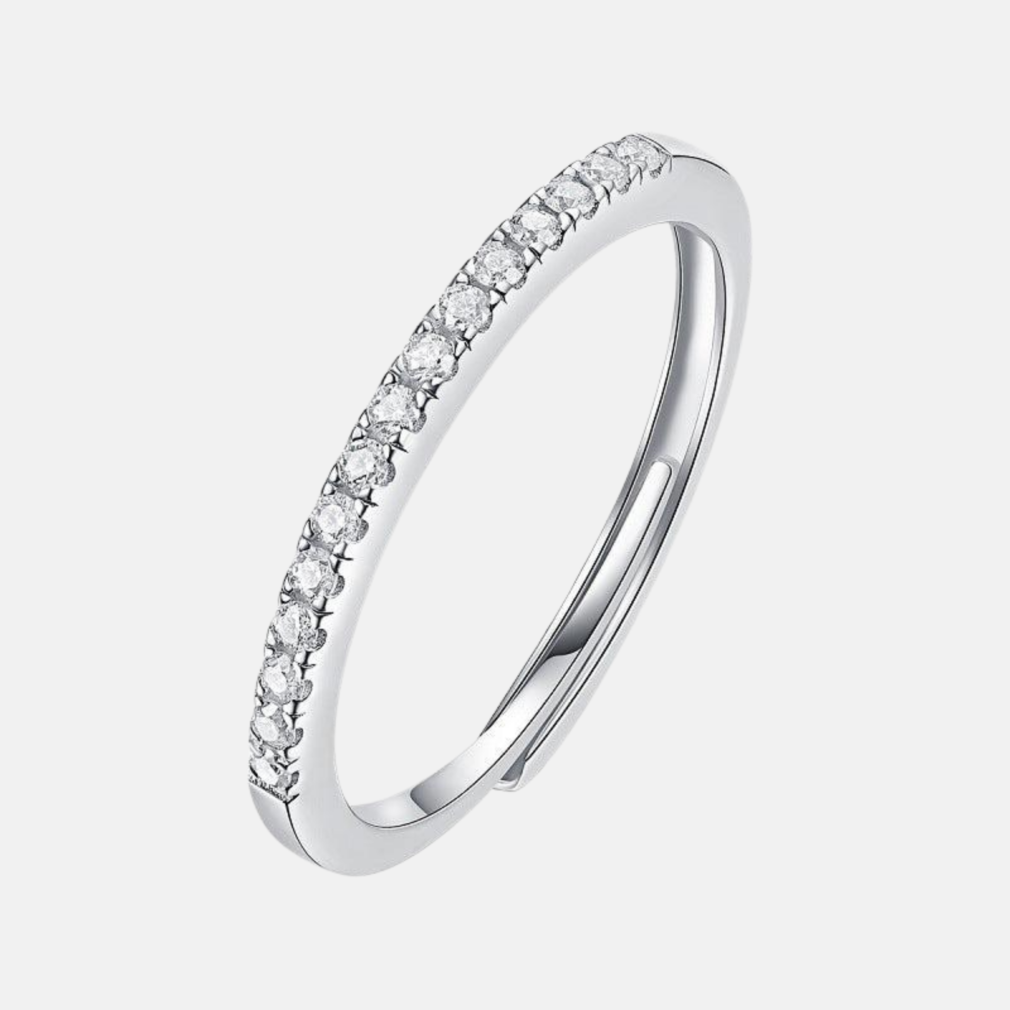 Moissanite Studded Wedding Ring