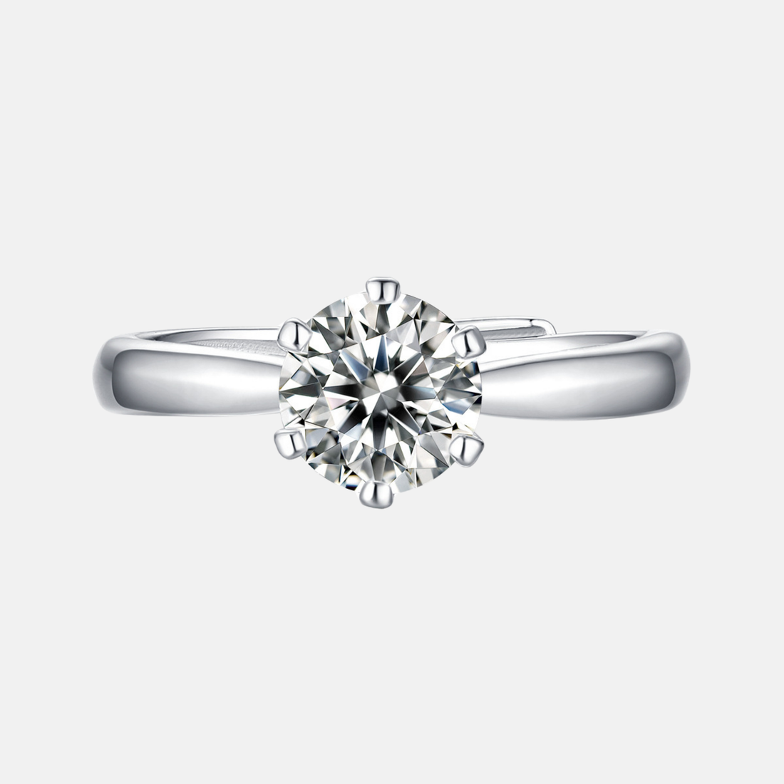 Moissanite Solitaire Ring