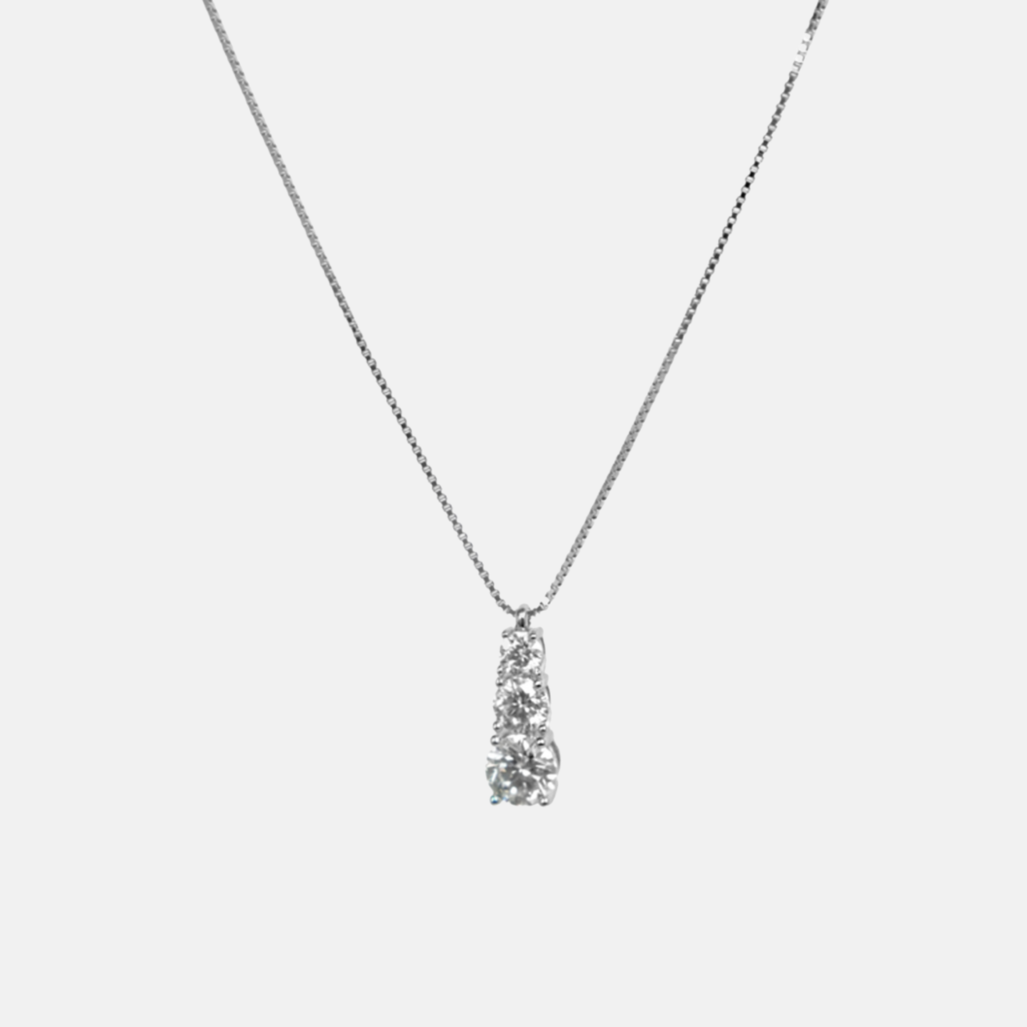 Moissanite Crescent Necklace