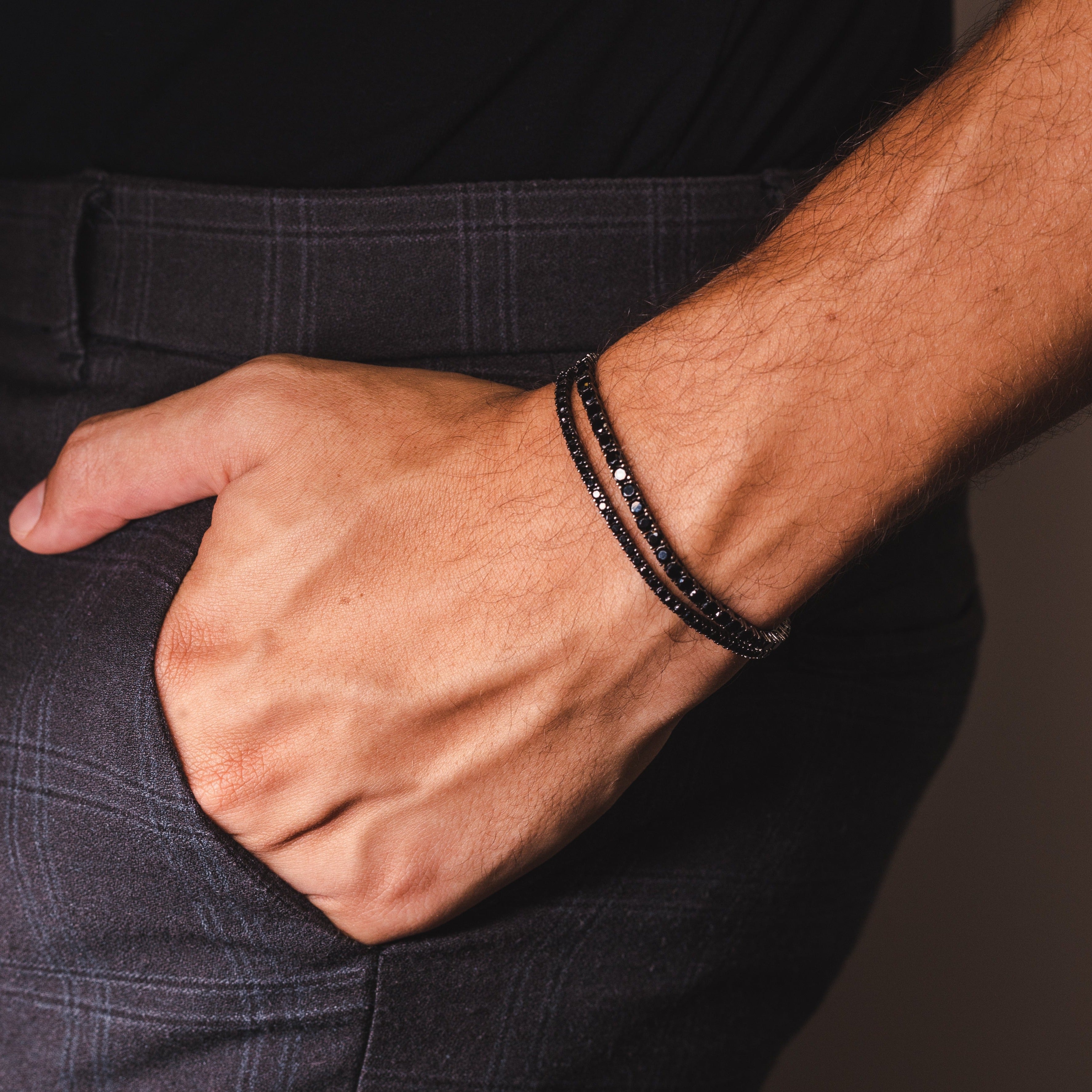 Riviera Zirconia Onyx - Black Rhodium