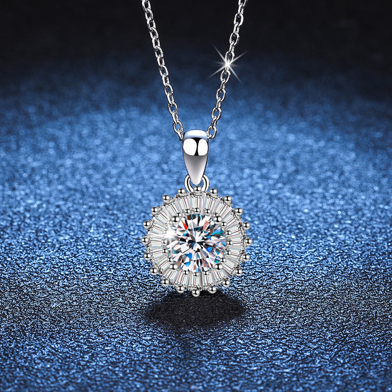 Sun Moissanite Necklace