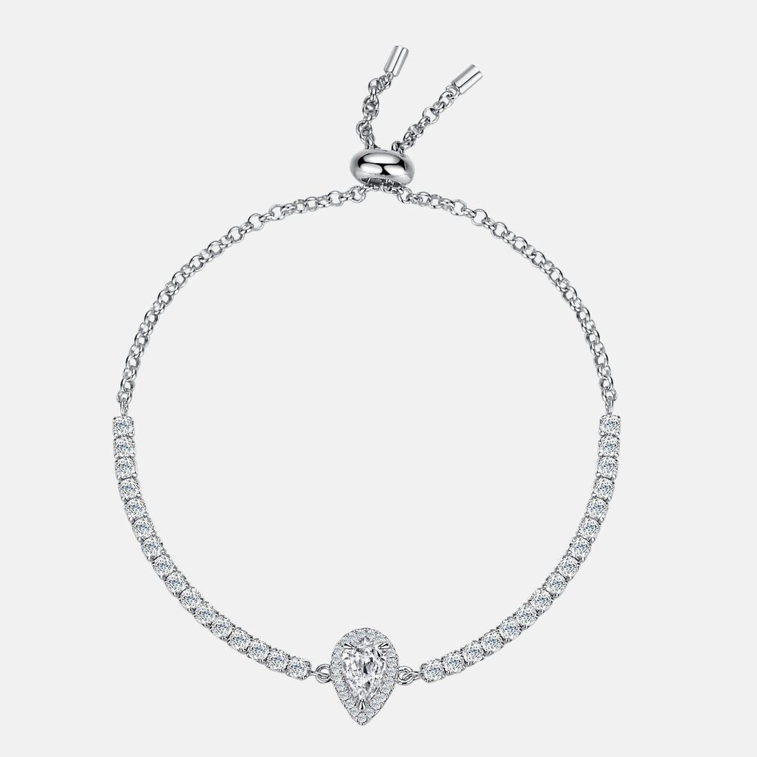Classic Moissanite Drop Bracelet
