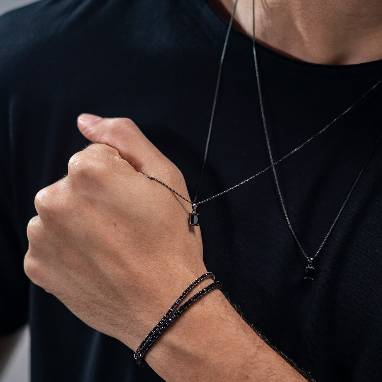 Riviera Zirconia Onyx - Black Rhodium